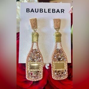 Baublebar Rosé Bottle Drop Earrings New with Tags